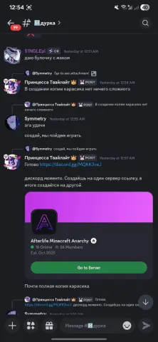 Твайлайт: «В создании копии карасика нет ничего сложного», ссылка на Afterlife Minecraft Anarchy (16 online / 56 members) - «Почти полная копия карасика»