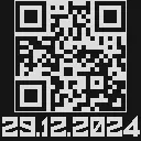 Мап-арт: QR-код с датой 29.12.2024
