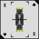 Мап-арт: Игральная карта: король, чёрная масть