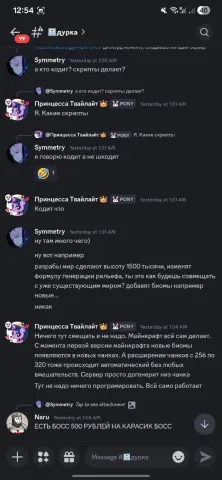 Дс: Symmetry vs Твайлайт о кодинге сервера, генерации мира