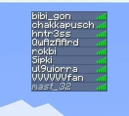 TAB нового сервера: bibi_gon, chakkapusch, hntr3ss, QwAzAArd, rokbi, Sipki, ul9uiorra, VVVVVVfan, mast_32