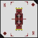 Мап-арт: Игральная карта: король, бубны