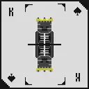 Мап-арт: Игральная карта: король, чёрная масть