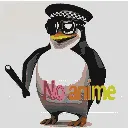 Мап-арт: Пингвин-полицейский: «No anime»