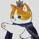 Мап-арт: Кот-король в мантии