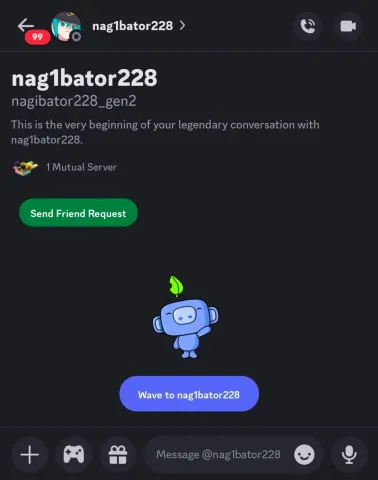 Пустой ЛС с nag1bator228 (nagibator228_gen2), 1 общий сервер